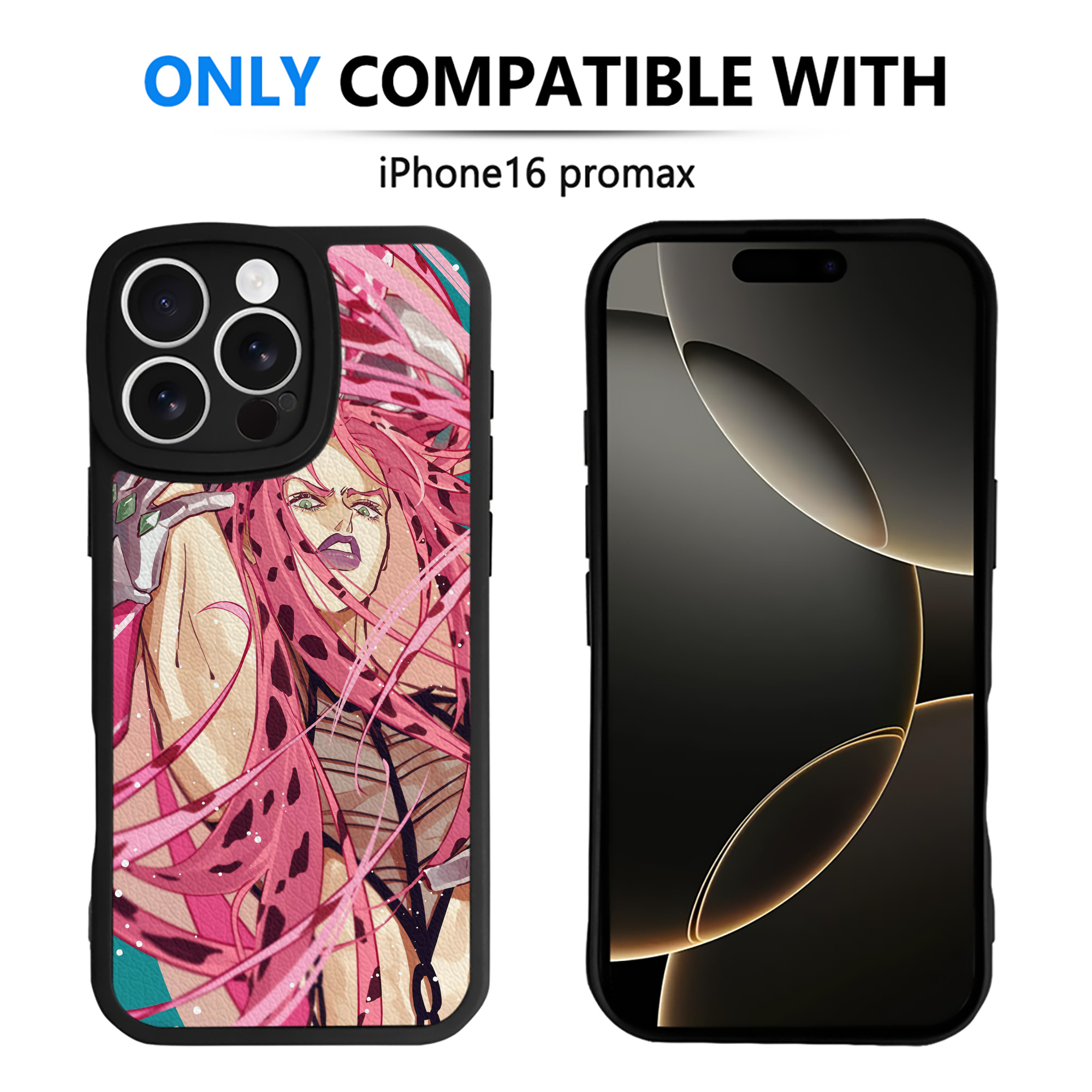 （画像用） ジョジョの奇妙な冒険 JoJo's Bizarre Adventure 【iPhone 16シリーズ対応】シリコンスマホケース（レザー調） 材質：シリコン